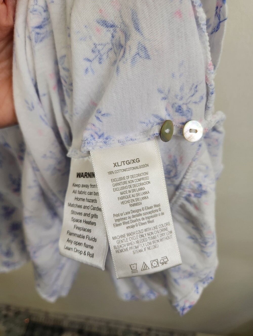 Eileen West Cotton Floral Nightgown - Picture 8 of 8